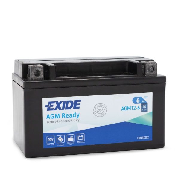 EXIDE AGM READY 12-6 12 V 6 Ah 90 A bal +