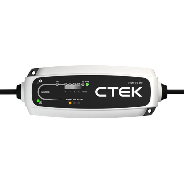 CTEK - CT5 TIME TO GO akkumulátor töltő hátralévő töltési idő visszajelzővel