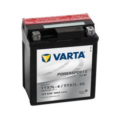 Varta - 12v 6ah - AGM motor akkumulátor - jobb+  YTX7L-BS