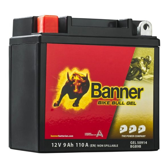 Banner Bike Bull GEL 12 V 9 Ah 110 A bal + (YB9-B)