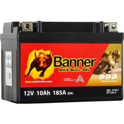   Banner Bike Bull Gel 12 V 10 Ah 150 A bal + BGTX12A-4 (YTZ12A-BS,YT12A-4,)