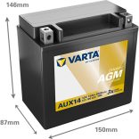 Varta Silver Dynamic Auxiliary AGM 12 V 13 Ah kiegészítő akkumulátor - bal+ YTX14 *AUX14