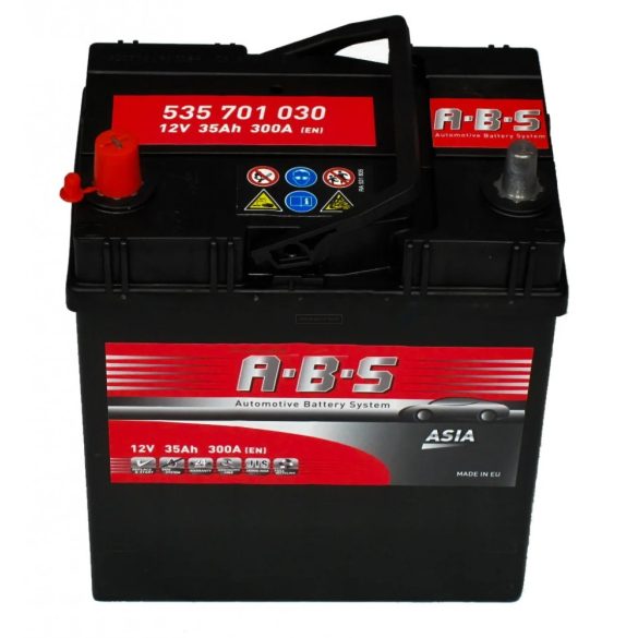 ABS 12 V 35 Ah 300 bal +
