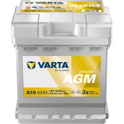 Varta Dynamic AGM  12 V 40 Ah 420A jobb +