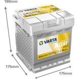 Varta Dynamic AGM  12 V 40 Ah 420A jobb +