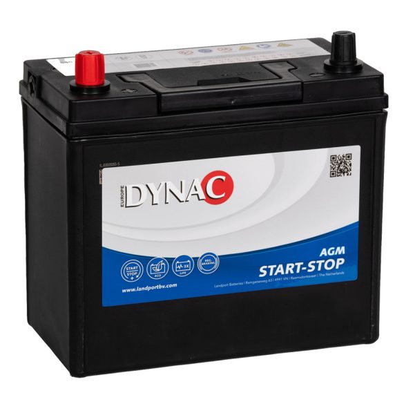 DYNAC AGM 12 V 45 Ah 340 A bal +