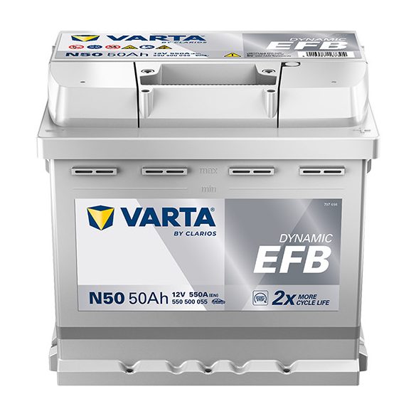 Varta Dynamic EFB  N50  12 V 50 Ah 550 A jobb +