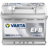 Varta Dynamic EFB 12V 60Ah 640A jobb+