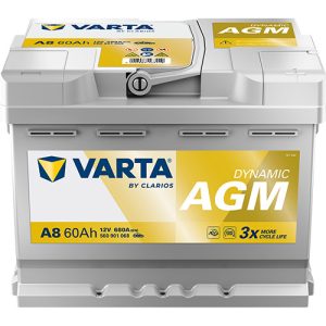  Varta Silver Dynamic AGM 12 V 60 Ah 680 A jobb +
