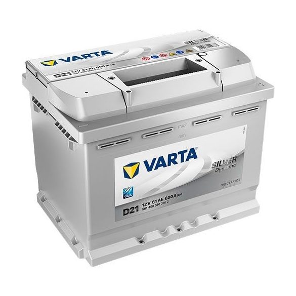 Varta Silver - 12v 61ah - autó akkumulátor - jobb+ *alacsony