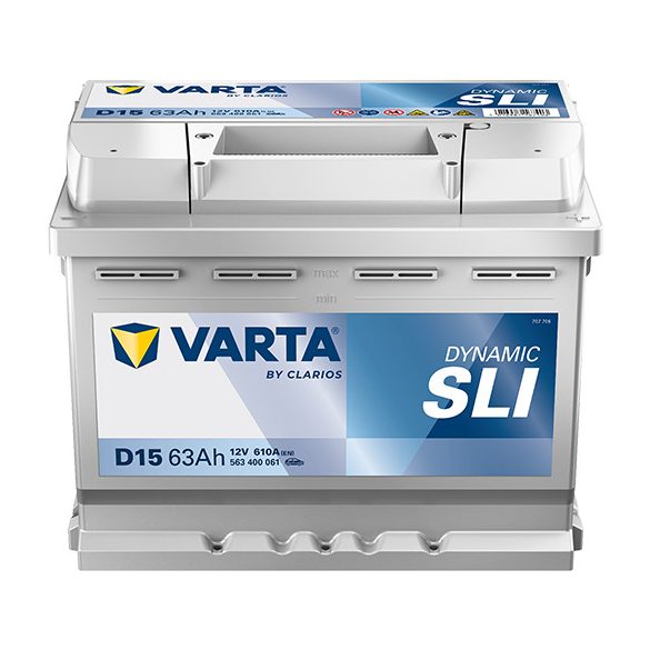 Varta Dynamic SLI 12 V 63 Ah 610 A jobb+ akkumulátor