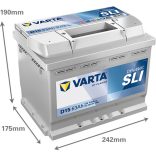 Varta Dynamic SLI 12 V 63 Ah 610 A jobb+ akkumulátor