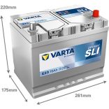 Varta Blue Dynamic 12 V 70 Ah 630 A jobb +