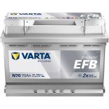 VARTA  DYNAMIC EFB 12 V 70 Ah 760 A jobb +