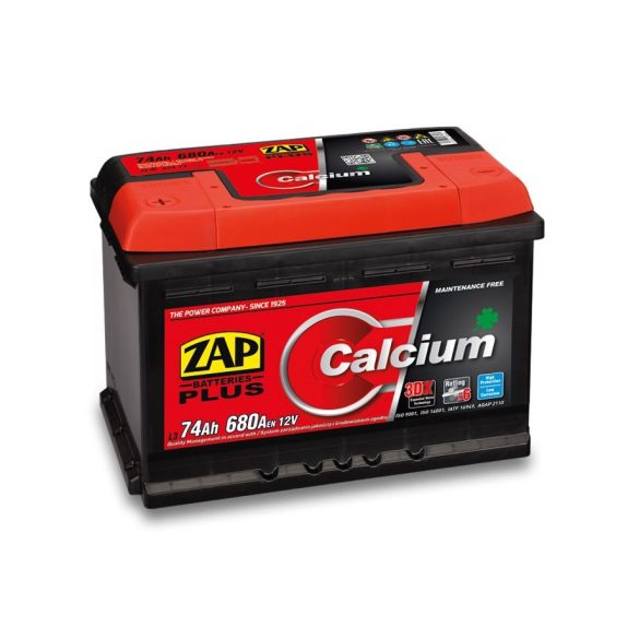 Zap Plus 12 V 74 Ah 680 A bal +