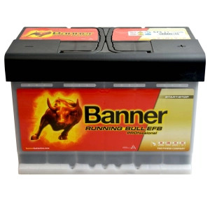 BANNER RUNNING BULL PRO  EFB 12 V 75 Ah 700 A jobb +