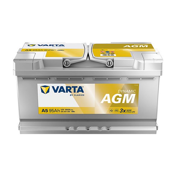VARTA Dynamic AGM  A5  12 V 95 Ah 850 A jobb + 