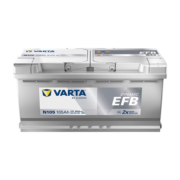 Varta Dynamic EFB N105 12 V 105 Ah 950 A jobb +