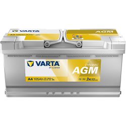 Varta Dynamic AGM A4 12 V 105 Ah 950 A jobb +