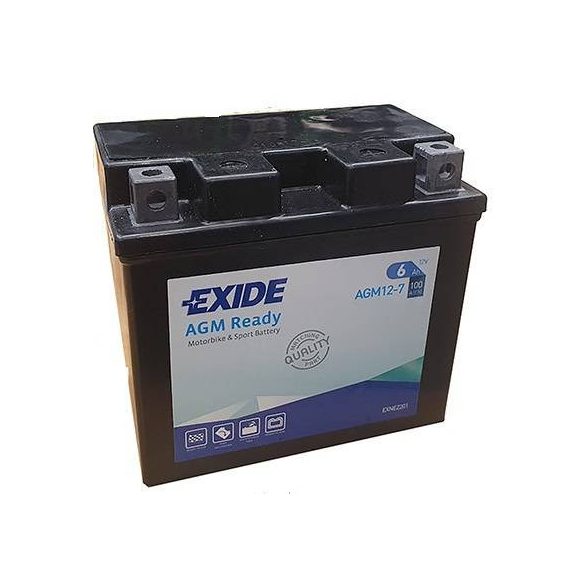EXIDE AGM READY 12-7 12 V 6 Ah 100 A jobb +