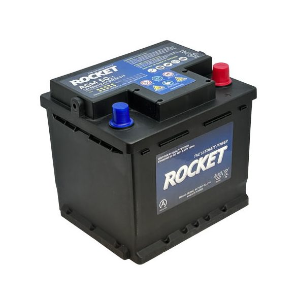 ROCKET AGM 12 V 50 Ah 570 A jobb +