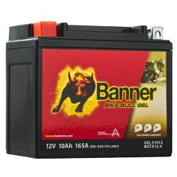   BANNER BIKE BULL GEL YTX12-4 12 V 10 Ah 165 A bal + (YTX12-BS)