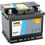 Exide Premium EA472 12 V 47 Ah 450 A jobb+