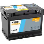 Exide Premium EA612 12 V 61 Ah 600 A jobb + 