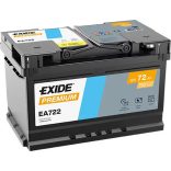 EXIDE PREMIUM EA722 12 V 72 Ah 720 A jobb+