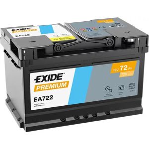 EXIDE PREMIUM EA722 12 V 72 Ah 720 A jobb+
