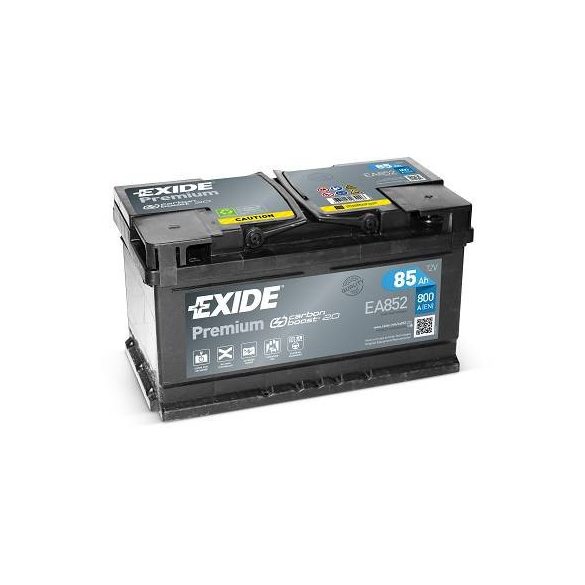 EXIDE PREMIUM EA852 12 V 85 Ah 800 A jobb +