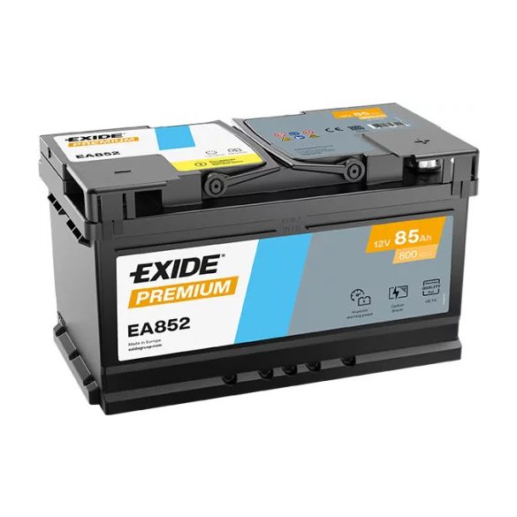 EXIDE PREMIUM EA852 12 V 85 Ah 800 A jobb +