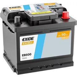 Exide Excell 12 V 50 Ah 450 A jobb +