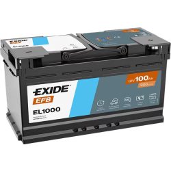EXIDE EFB 12 V 100 Ah 900 A jobb +