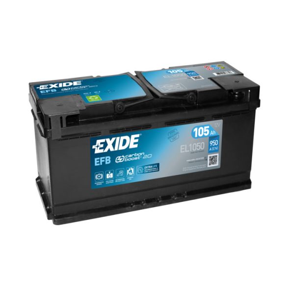 EXIDE EFB 12 V 105 Ah 950 A jobb +  (START-STOP)