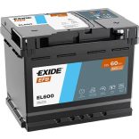 Exide EFB 12V 60Ah 640A jobb+