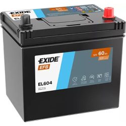EXIDE EFB 12 V 60 Ah 520 A jobb + (MAZDA START STOP)