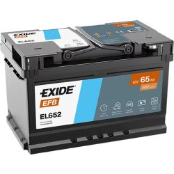   EXIDE EFB 12 V 65 Ah 650 A jobb +  (FORD FIESTA START-STOP) akkumulátor