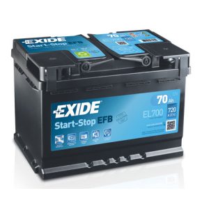 EXIDE EFB START-STOP akkumulátor 12 V 70 Ah 760 A jobb +