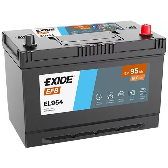 Exide EFB 12 V 95 Ah 800 A jobb + (MAZDA START-STOP)