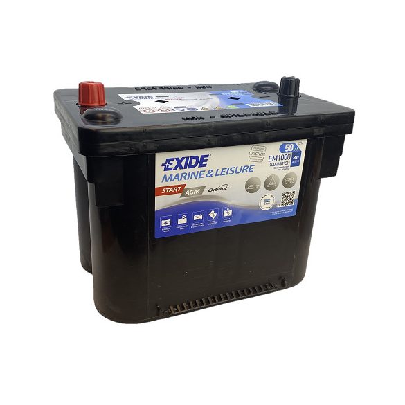 EXIDE Maxxima EM1000 12 V 50 Ah 800 A bal +