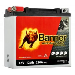 Banner Bike Bull Proffesional 12 V 12 Ah 220 A bal +