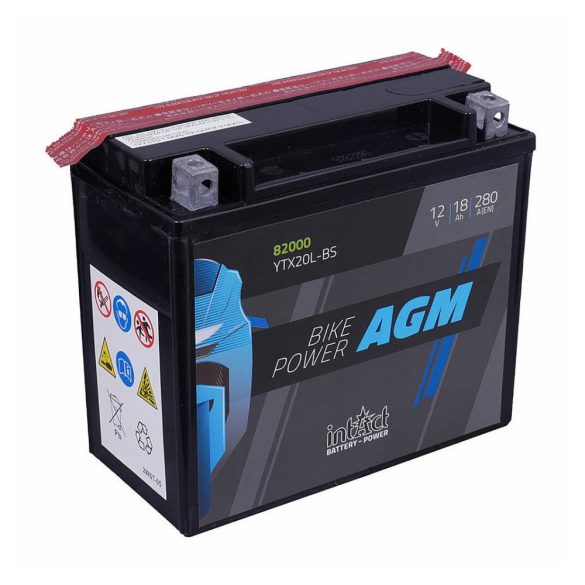 INTACT AGM YTX20L-BS 12 V 18 Ah 300 A jobb +