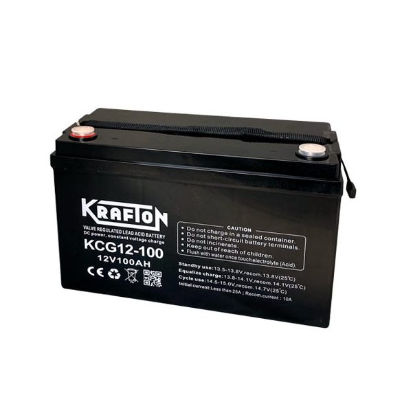 KRAFTON KCG12-100  12 V 100 Ah bal +