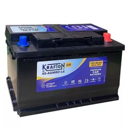 KRAFTON AGM 12 V 80 AH 800 A jobb +