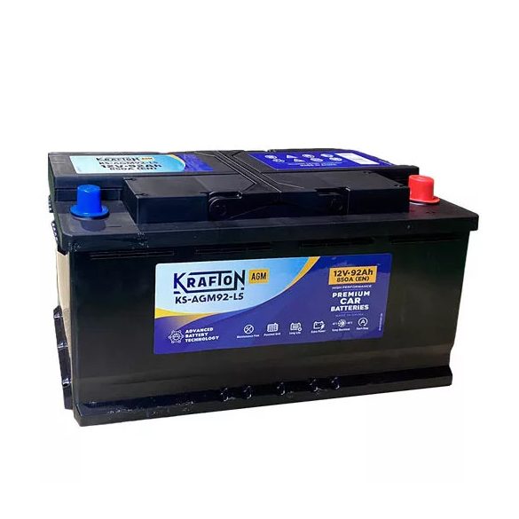 KRAFTON AGM 12 V 92 Ah 850 A jobb +