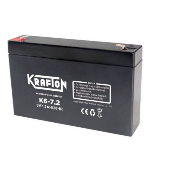 Krafton 6 V 7,2 Ah akkumulátor 