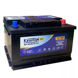 KRAFTON AGM 12 V 70 Ah 760 A jobb +