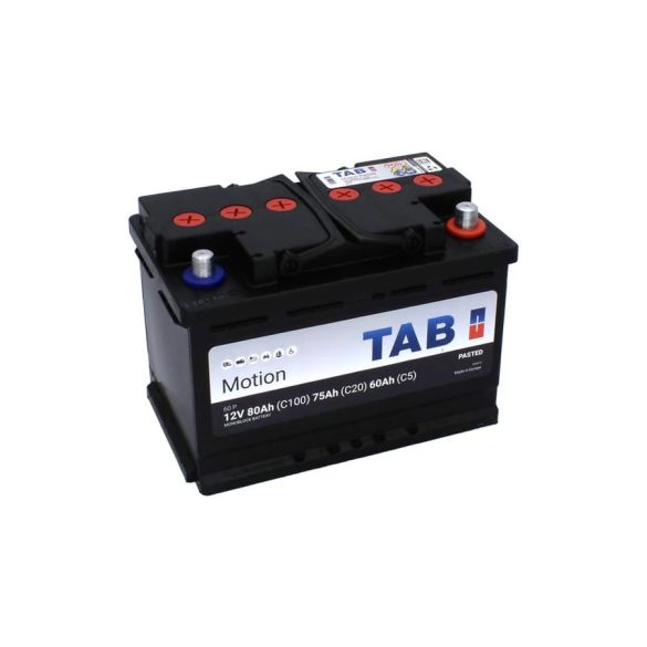 TAB MOTION 12 V 75 Ah munka akkumulátor jobb +