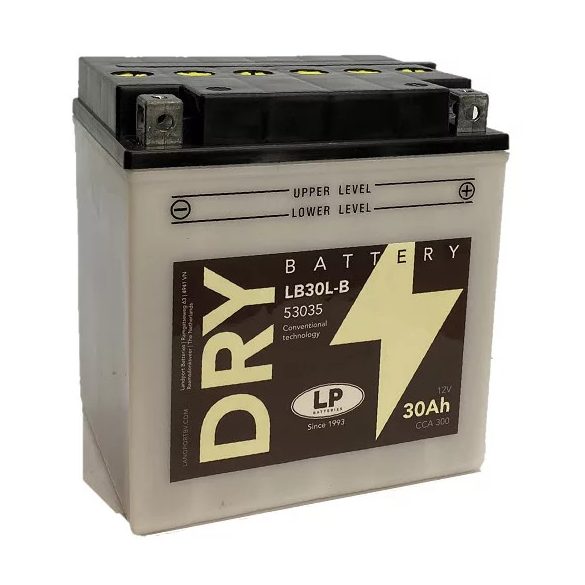 LANDPORT YB30L-B 12 V 30 Ah 300 A jobb +